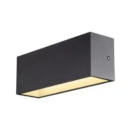 SLV Sitra L Up/Down Wandlamp Aluminium Grijs 24W 3060lm - 830-840 CCT | Buitenverlichting - IP65 Koopje