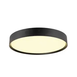 Betaalbaar SLV Decona Wand en Plafondlamp Aluminium Zwart Rond 23W 2260lm - 930 Warm Wit | IP44 - Beste Kleurweergave - Dimbaar