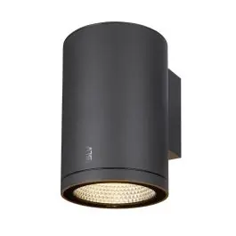 Dagaanbieding SLV Enola L Wandlamp Aluminium Grijs Rond 36W 3700lm - 930-940 CCT | Buitenverlichting - IP65 - Beste Kleurweergave