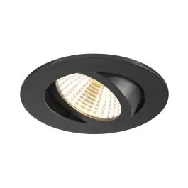 Betrouwbaar SLV New Tria 68 Spot Aluminium Zwart Rond 11W 700lm 38D - 918-930 Dim To Warm | Zaagmaat 68mm - Beste Kleurweergave