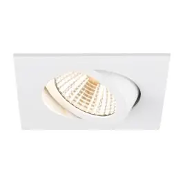 Direct Verzonden SLV New Tria 68 Spot Aluminium Wit Vierkant 8.3W 705lm 38D - 927 Zeer Warm Wit | Zaagmaat 68mm - Beste Kleurweergave - Dimbaar