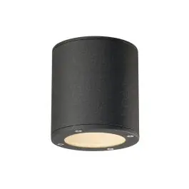 Direct Beschikbaar SLV Sitra Plafondlamp Aluminium Grijs Rond | Buitenverlichting - IP44 - Geschikt voor 1x GX53