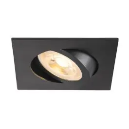 Actieprijs SLV New Tria 68 Spot Aluminium Zwart Vierkant | Zaagmaat 68mm - Geschikt voor 1x GU10