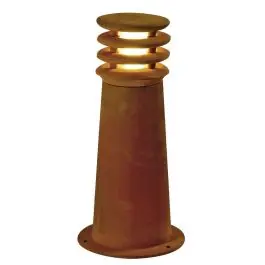 Alleen Vandaag SLV 40 Vloerlamp Staal Roestig Rond | Buitenverlichting - IP55 - Geschikt voor 1x E27