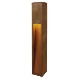 Beperkte Voorraad SLV Slot 80 Vloerlamp Staal Roestig 9W 30lm - 830 Warm Wit | Buitenverlichting - IP55