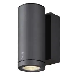 Bestel Nu SLV Enola S Wandlamp Aluminium Grijs Rond 6W 500lm - 940 Koel Wit | Buitenverlichting - IP65 - Beste Kleurweergave