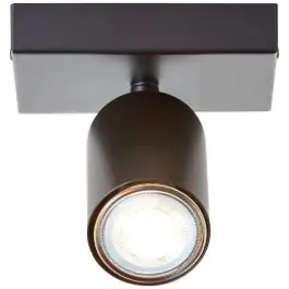 Voordeelprijs Brilliant Jello Plafondlamp Metaal Mat Zwart 4.5W 345lm - 830 Warm Wit | Incl. 1x GU10
