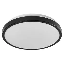 Alleen Vandaag Ledvance LED Bulkhead Orbis London Zwart 16W 1000lm - 830 Warm Wit | 280mm - IP20