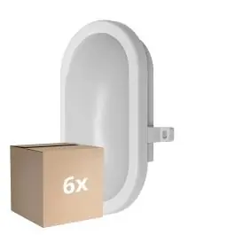 Voordeelpak 6x Ledvance LED Bulkhead Moisture-Proof Wit 11W 800lm - 840 Koel Wit | IP54 Direct Beschikbaar