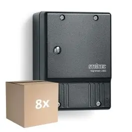 Uitverkoop Voordeelpak 8x Steinel Schemerschakelaar Nightmatic 2000 Zwart