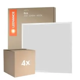 Voordeelpak 4x Ledvance LED Paneel Eco 36W 3600lm - 840 Koel Wit | 60x60cm - UGR <22 Korting