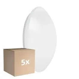 Voordeelpak 5x Ledvance Surface Circulair 350 Wit 18W 1440lm - 840 Koel Wit | IP44 - met Sensor - Vervangt 2x18W Gratis Retour