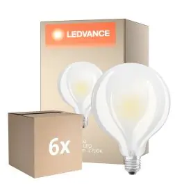 Voordeelpak 6x Ledvance Classic LED E27 Globe Filament Mat 11W 1521lm - 827 Zeer Warm Wit | Vervangt 100W Nu Kopen