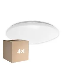 Voordeelpak 4x Noxion LED Bulkhead Corido V2 Wit 12/16/20W 2000lm 830-840-865 CCT | IP44 - Bewegings- en Lichtsensor Gereduceerde Prijs