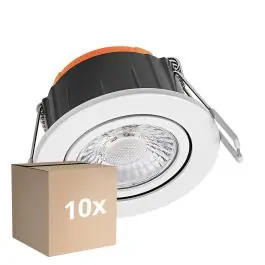 Voordeelpak 10x Ledvance LED Spot Combo Adjust Aluminium Wit 6W 600lm 60D - 827-830-840 CCT | 82mm - Zaagmaat 68mm - IP65 Dagaanbieding
