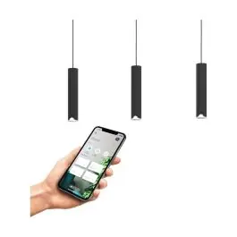 Eglo Hanglamp Balamorta-Z Staal Zwart 3.7W 500lm - 827-865 Afstembaar Wit + RGB | IP20 - Zigbee Dimbaar Beperkt Aanbod