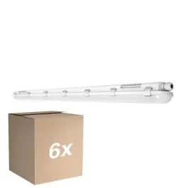 Voordeelpak 6x Ledvance LED Waterdichte Montagebalk Vochtbestendig 46W 5750lm - 830 Warm Wit | 150cm Rechtstreeks Van De Fabrikant