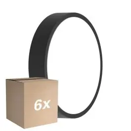 Voordeelpak 6x Ledvance LED Bulkhead Rond Zwart 10W 1220lm - 830-840 CCT | 262mm - IP65 - Bewegings- en Lichtsensor Korting