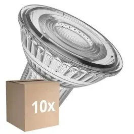 Seizoensaanbieding Voordeelpak 10x Ledvance LED Reflector GU10 PAR16 6.1W 575lm 36d - 930 Warm Wit Warm Wit| Dimbaar - Vervangt 80W