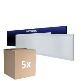 Op = Op Voordeelpak 5x Noxion LED Paneel Delta Value V5 28W 3920lm - 830-840 CCT | 120x30cm - UGR<22 - Backlit