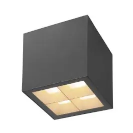 Actieprijs SLV Cube Aluminium Antraciet 15W 2200lm - 827-830 CCT | Dimbaar