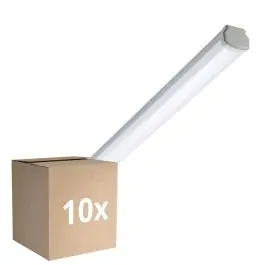 Voordeelpak 10x Philips LED Waterdichte Montagebalk Ledinaire WT060C 46W 5600lm - 840 Koel Wit | 150cm - 1x Doorvoerbedrading Exclusieve Aanbieding
