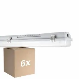 Voordeelpak 6x Ledvance LED Vochtbestendig Behuizing MT Gen 3 IP65 | Geschikt voor 2x120cm LED Buis Snelle Levering