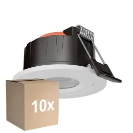 Voordeelprijs Voordeelpak 10x Ledvance LED Spot Combo Aluminium Zwart 6W 600lm 60d - 927 - 930-940 CCT | 82mm - Zaagmaat 68mm - IP65 - Dimbaar